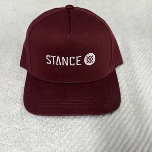 STANCE hat burgundy snapback cotton cap